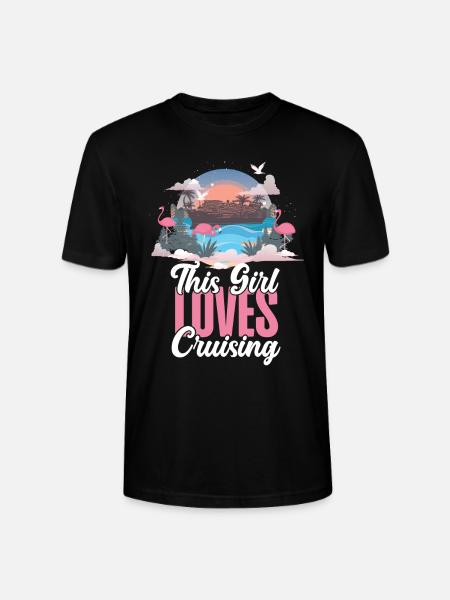 Cruise Ship Vacation Girl This - Stanley/Stella CRAFTER Unisex Organic T-Shirt - black