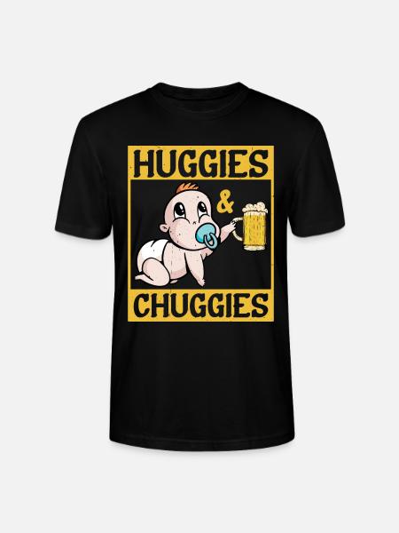 Huggies and Chuggies 20 - Stanley/Stella CRAFTER Unisex Organic T-Shirt - black
