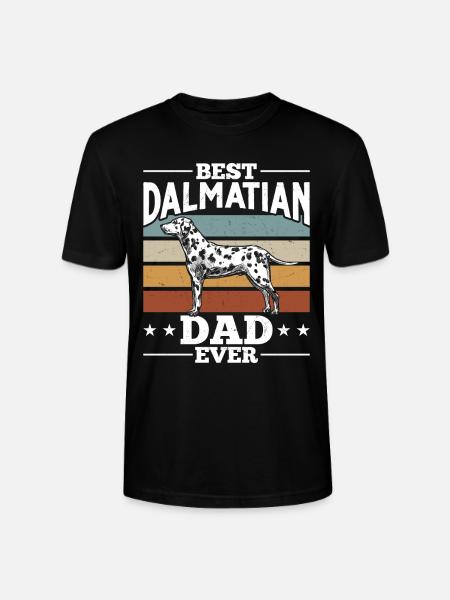 Bester Dalmatiner Papa - Stanley/Stella Unisex Bio-T-Shirt CRAFTER - Schwarz
