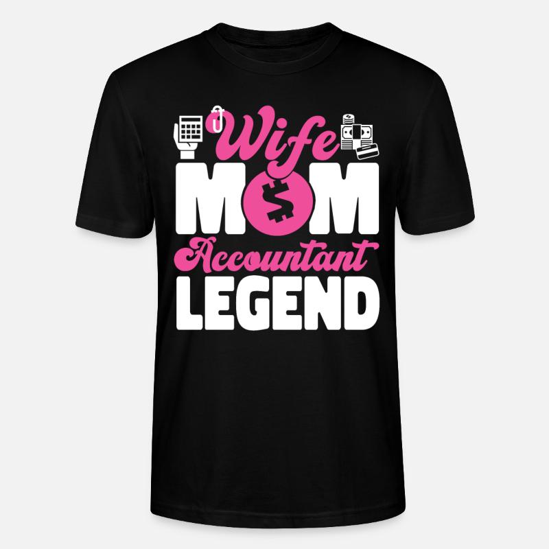 Comptable Comptable Comptable - T-shirt bio CRAFTER Stanley Stella Unisexe - noir