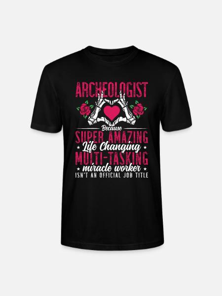 Archaeology Archaeologist Bec Fossil Archaeologist - Stanley/Stella CRAFTER Unisex Organic T-Shirt - black