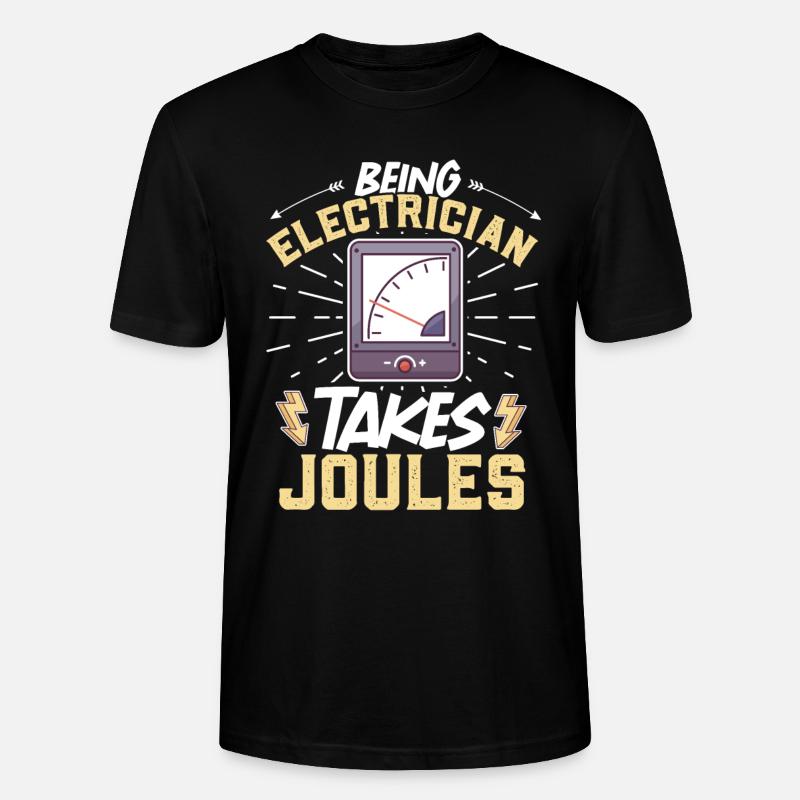 Electrician Electrical Engineer Lineman Electrical - Stanley/Stella Unisex Bio-T-Shirt CRAFTER - Schwarz