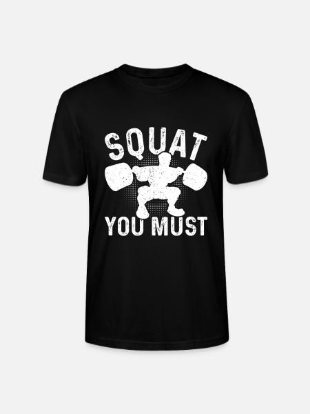 Squat - Stanley/Stella CRAFTER Unisex Organic T-Shirt - black