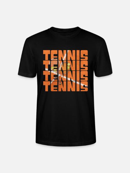 Tennis - Stanley/Stella Unisex Bio-T-Shirt CRAFTER - Schwarz