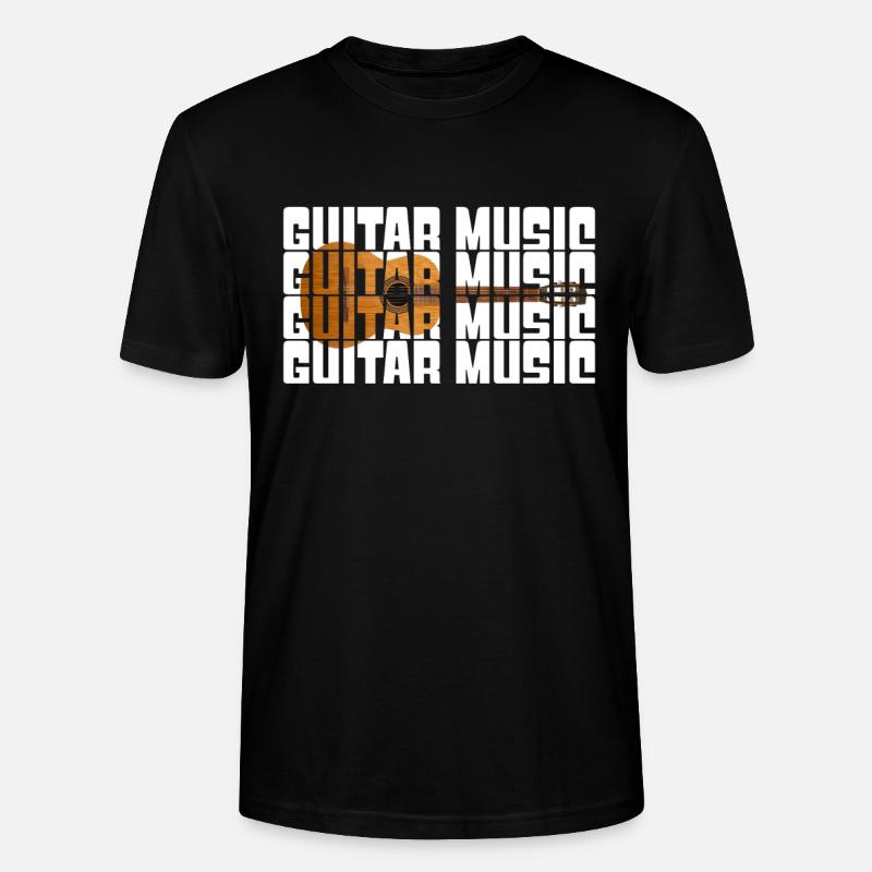 Gitarre - Stanley/Stella Unisex Bio-T-Shirt CRAFTER - Schwarz