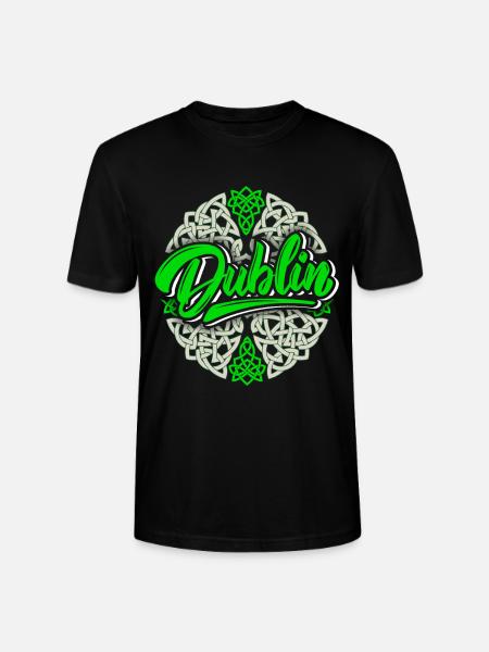 Dublin Dublin-Irland, Dublin logo, Celtic - Stanley Stella CRAFTER unisex økologisk-T-shirt - sort