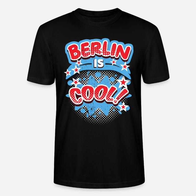 Berlin-Deutschland, Berlin-Design, Berlin-Spruch - Stanley/Stella Unisex Bio-T-Shirt CRAFTER - Schwarz