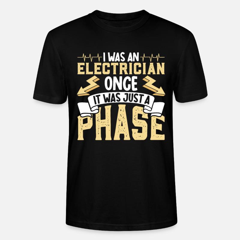 Electrician Electrical Engineer Lineman Electrical - Stanley/Stella Unisex Bio-T-Shirt CRAFTER - Schwarz