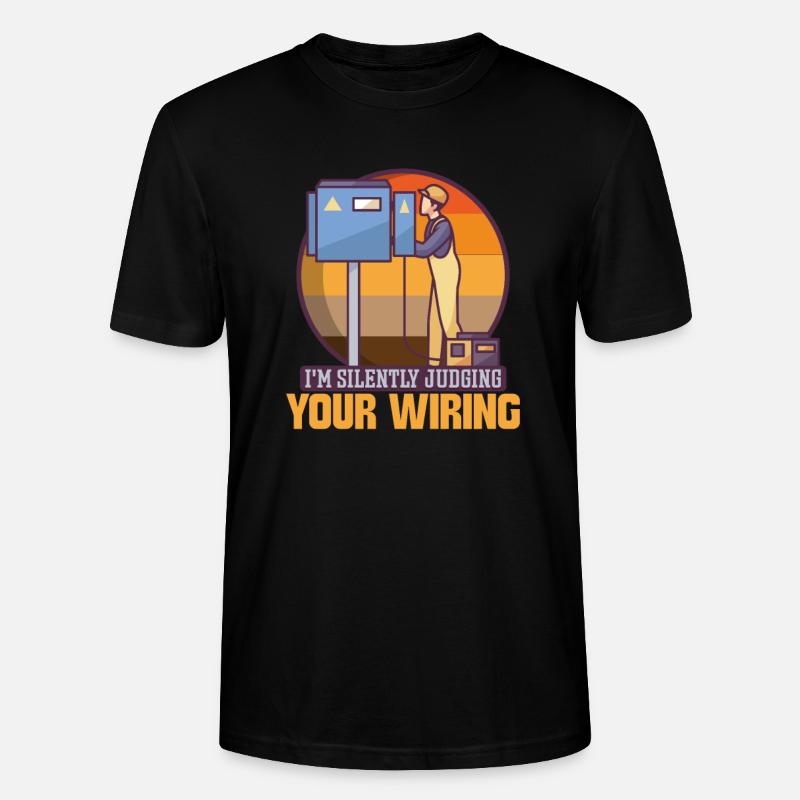 Electrician Electrical Engineer Lineman Electrical - Stanley/Stella Unisex Bio-T-Shirt CRAFTER - Schwarz