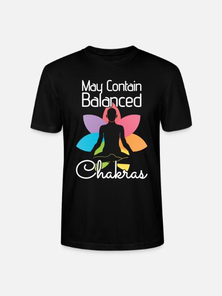 May Contain Balanced Chakras - Stanley/Stella CRAFTER Unisex Organic T-Shirt - black