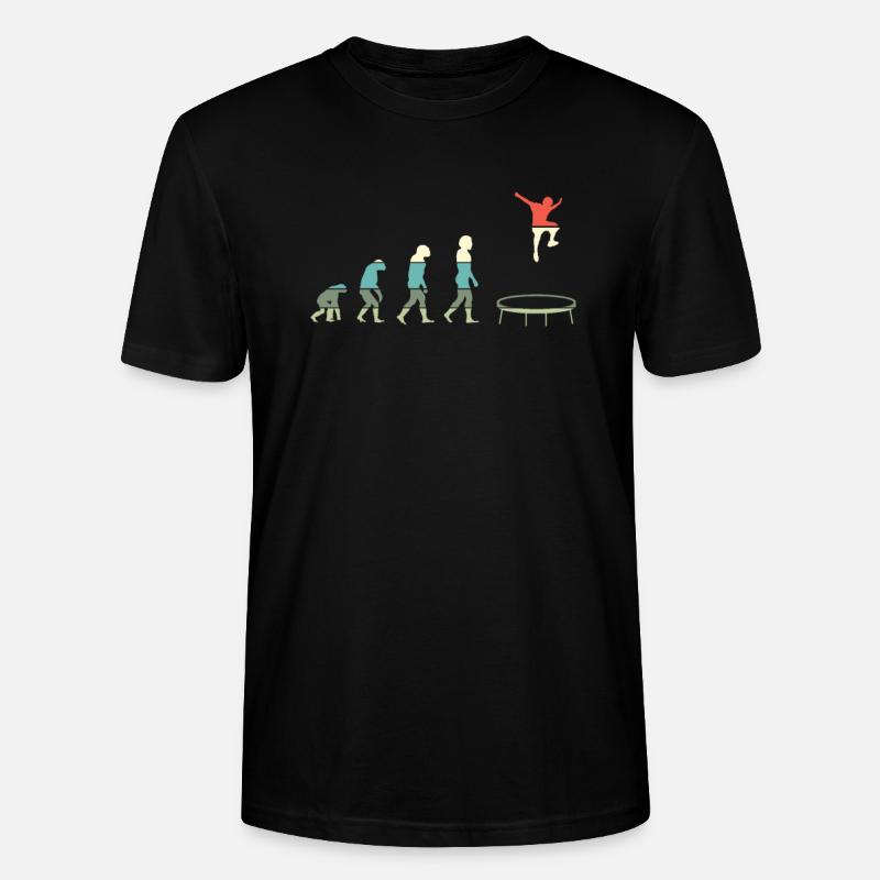 Trampolin Evolution Trampoliner Trampolinist - Stanley/Stella Unisex Bio-T-Shirt CRAFTER - Schwarz