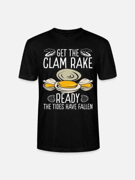 Musling Gør muslingen rake klar Gravemaskine Clamming - Stanley Stella CRAFTER unisex økologisk-T-shirt - sort