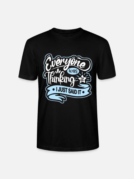 Funny saying, mind reading - Stanley/Stella CRAFTER Unisex Organic T-Shirt - black