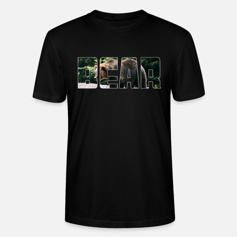 Bär - Stanley/Stella Unisex Bio-T-Shirt CRAFTER - Schwarz