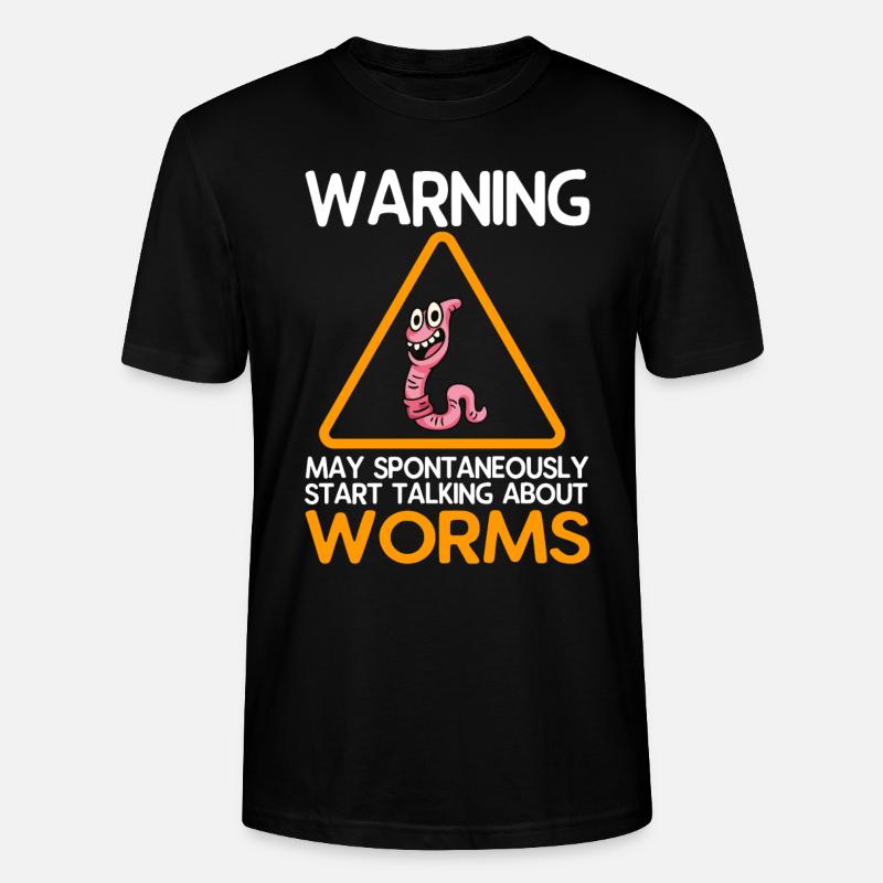 Kompost Würmer Geschenk - Stanley/Stella Unisex Bio-T-Shirt CRAFTER - Schwarz