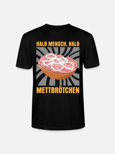 Mettbrötchen Hackfleisch Mettfleisch - Stanley/Stella Unisex Bio-T-Shirt CRAFTER - Schwarz