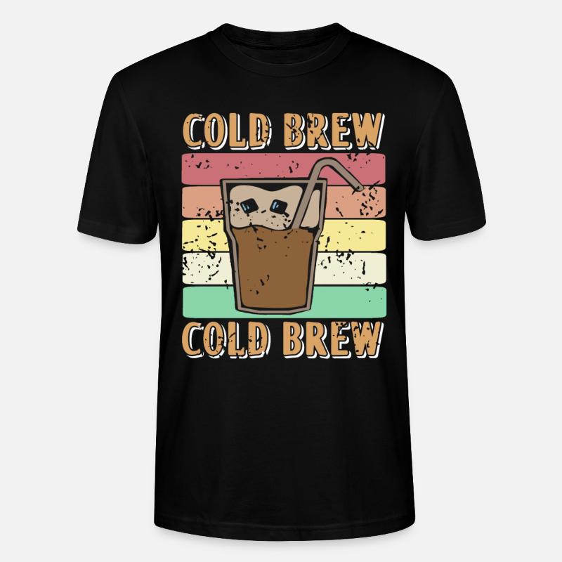 Eiskaffee - Cold Brew - Stanley/Stella Unisex Bio-T-Shirt CRAFTER - Schwarz