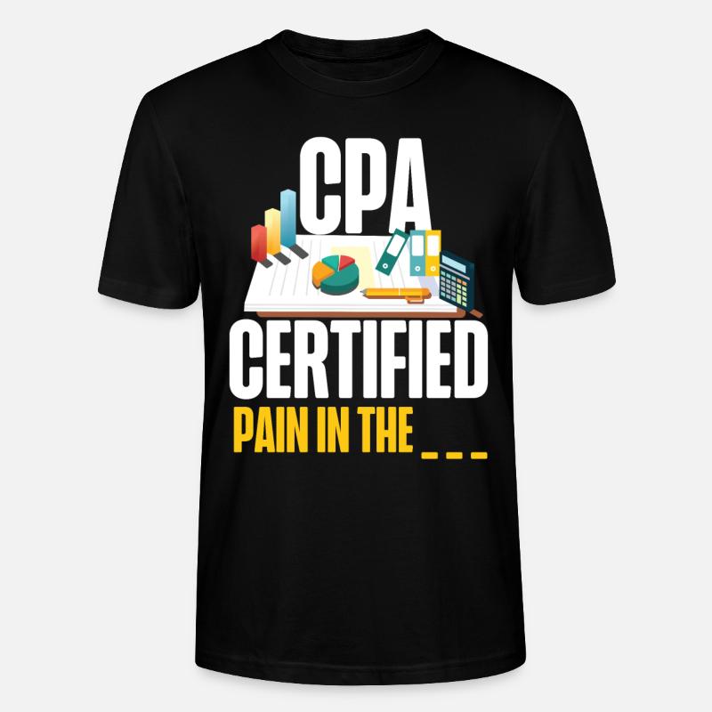 Comptable Comptable Comptable - T-shirt bio CRAFTER Stanley Stella Unisexe - noir