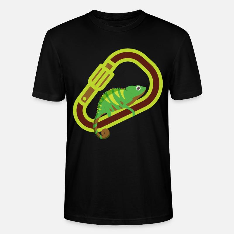 Bouldern, Klettern, Freiklettern Chameleon Boulder - Stanley/Stella Unisex Bio-T-Shirt CRAFTER - Schwarz