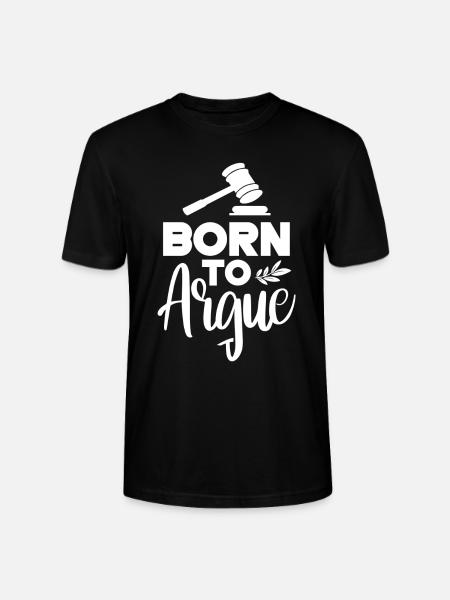 Né pour argumenter avocat - T-shirt bio CRAFTER Stanley Stella Unisexe - noir