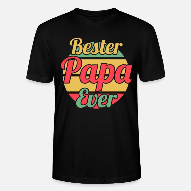 Vater Papi Papa - Stanley/Stella Unisex Bio-T-Shirt CRAFTER - Schwarz