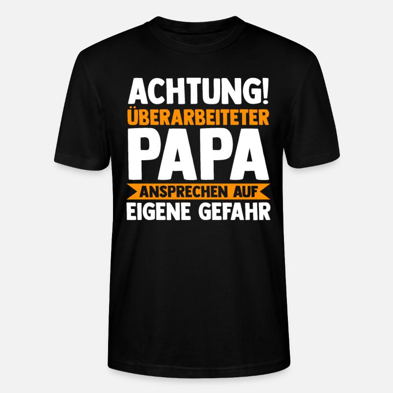 Vater Papi Papa - Stanley/Stella Unisex Bio-T-Shirt CRAFTER - Schwarz