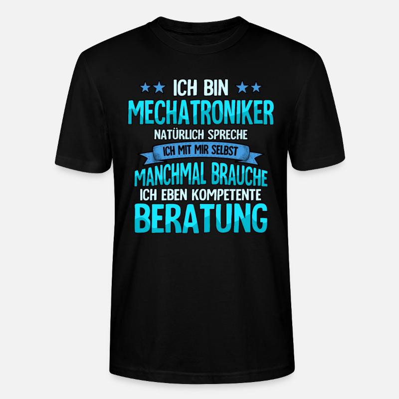 Mechatroniker - Stanley/Stella Unisex Bio-T-Shirt CRAFTER - Schwarz