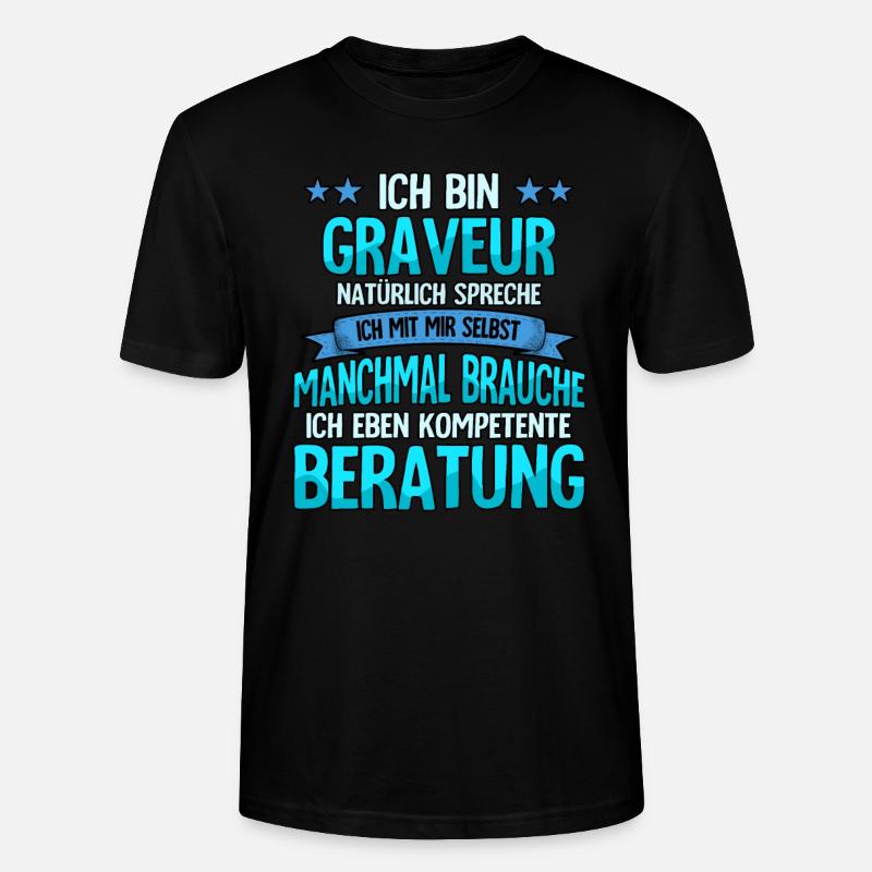 Graveur - Stanley/Stella Unisex Bio-T-Shirt CRAFTER - Schwarz