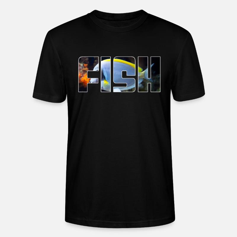 Fisch - Stanley/Stella Unisex Bio-T-Shirt CRAFTER - Schwarz