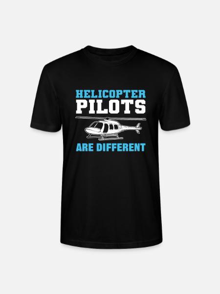 Helicopter Pilots Are Different - Stanley/Stella CRAFTER Unisex Organic T-Shirt - black