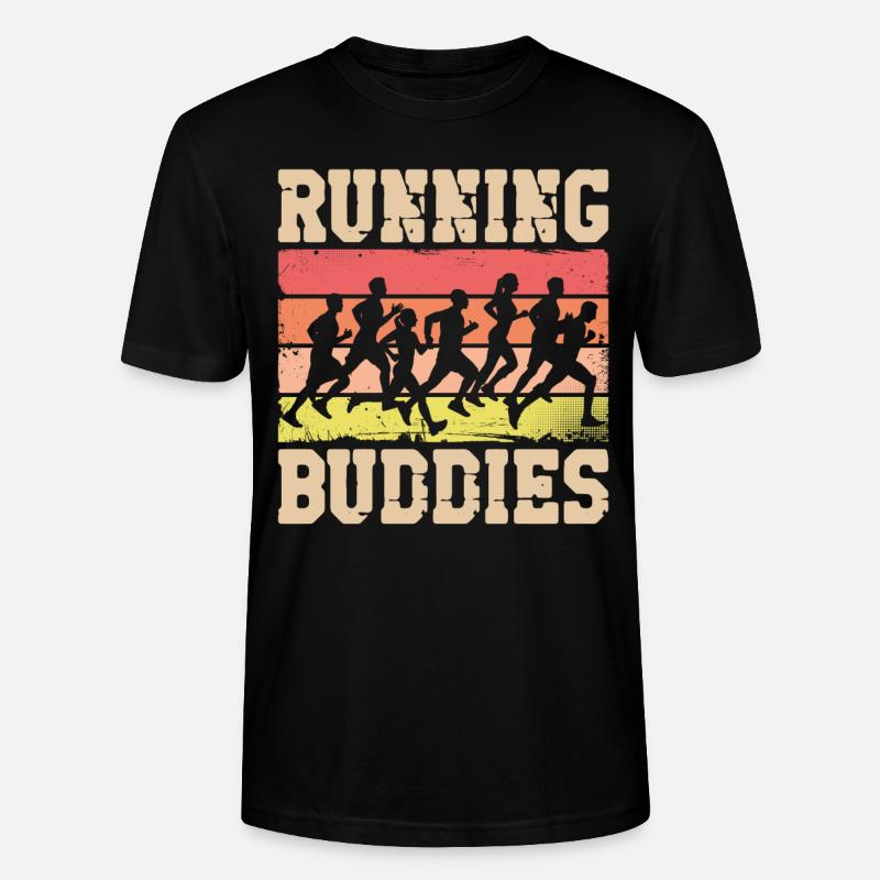 Running Runner Semi-Marathon - T-shirt bio CRAFTER Stanley Stella Unisexe - noir