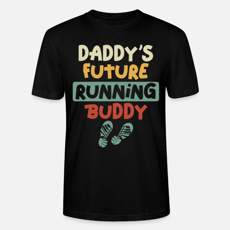 Running Runner Half Marathon Dad - Stanley/Stella Unisex Bio-T-Shirt CRAFTER - Schwarz