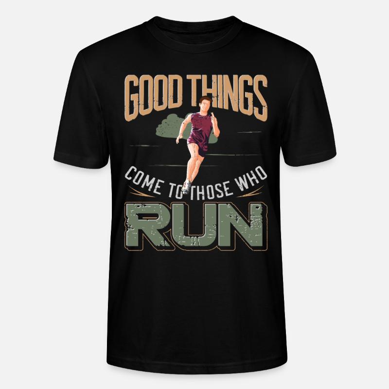 Running Runner Half Marathon - Stanley/Stella Unisex Bio-T-Shirt CRAFTER - Schwarz