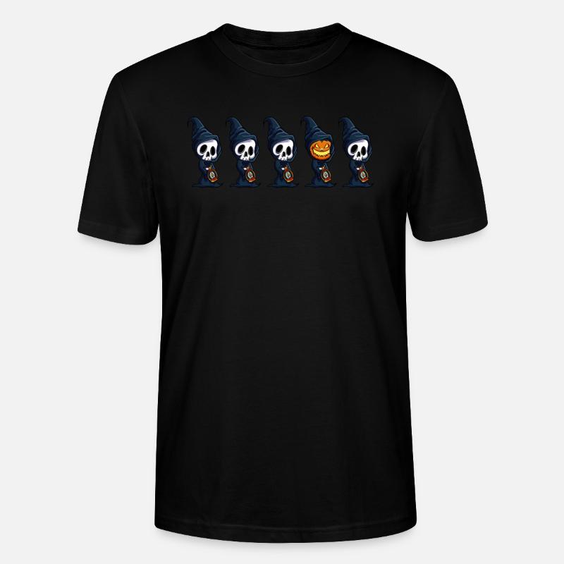 Différent son squelette de citrouille - T-shirt bio CRAFTER Stanley Stella Unisexe - noir