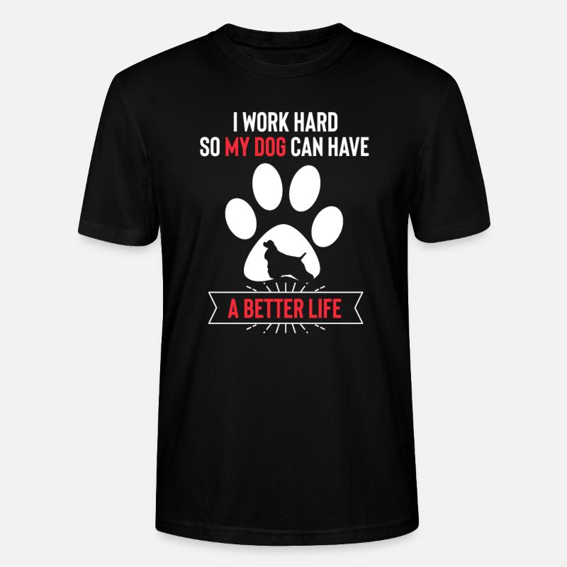 Cocker Spaniel américain - T-shirt bio CRAFTER Stanley Stella Unisexe - noir