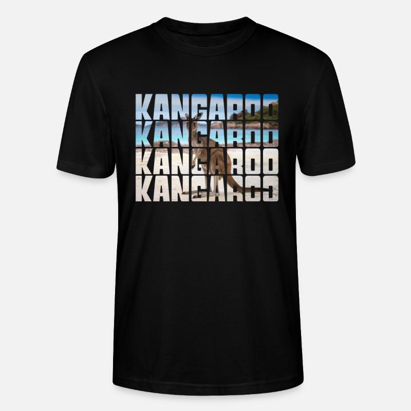 Känguru - Stanley/Stella Unisex Bio-T-Shirt CRAFTER - Schwarz