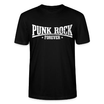 Punk Rock Pogo Anarchie Punks Punk Rocker Punk - Stanley/Stella Unisex Bio-T-Shirt CRAFTER - Schwarz - Vorne - Alina (178cm) & Michal (187cm)