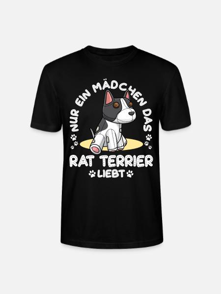 Rat Terrier Mädchen Plüschtier - Stanley/Stella Unisex Bio-T-Shirt CRAFTER - Schwarz