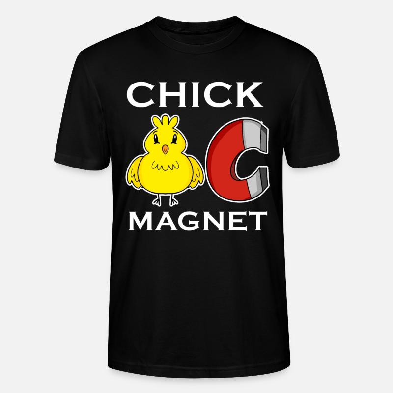 Aimant de poussin - T-shirt bio CRAFTER Stanley Stella Unisexe - noir