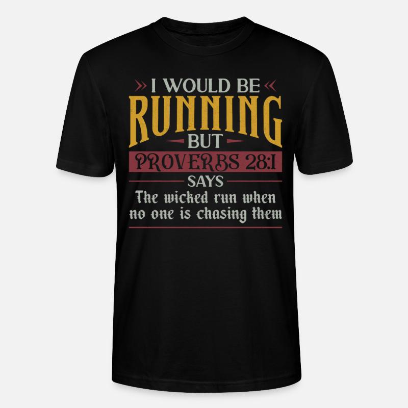 Running Runner Half Marathon - Stanley/Stella Unisex Bio-T-Shirt CRAFTER - Schwarz