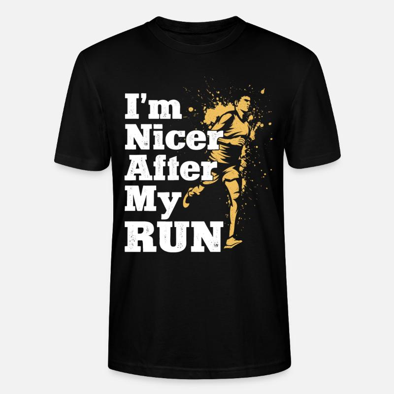 Running Runner Semi-Marathon - T-shirt bio CRAFTER Stanley Stella Unisexe - noir