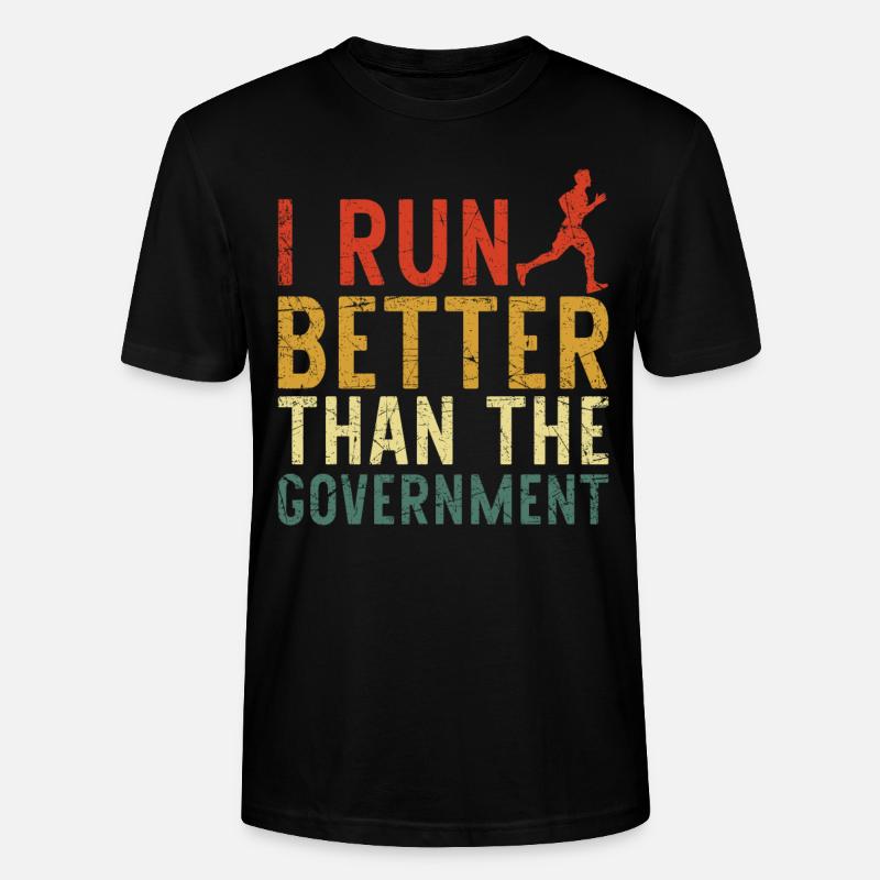Running Runner Half Marathon - Stanley/Stella Unisex Bio-T-Shirt CRAFTER - Schwarz