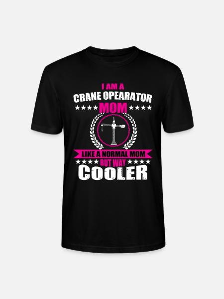 Crane operator Mama - Stanley/Stella CRAFTER Unisex Organic T-Shirt - black