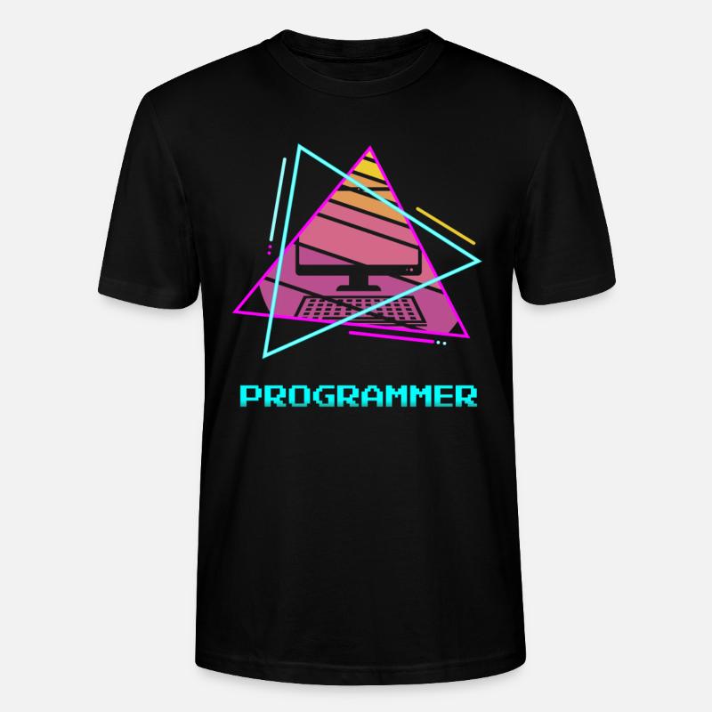 Retro Programmer Computer Programming - Stanley/Stella Unisex Bio-T-Shirt CRAFTER - Schwarz
