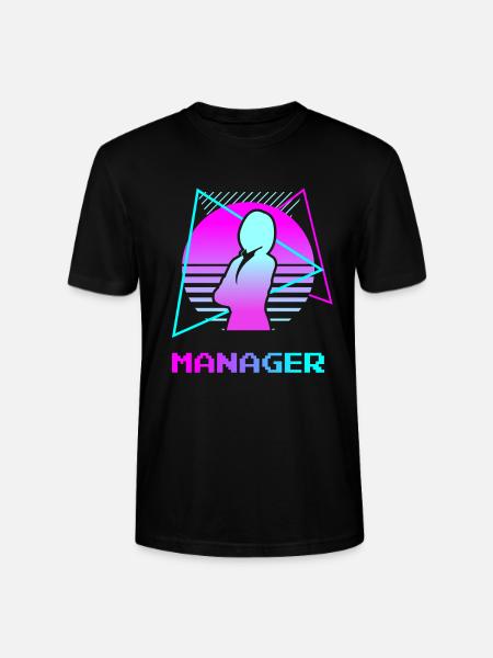 Retro Classic Manager Business Management - Stanley/Stella CRAFTER Unisex Organic T-Shirt - black