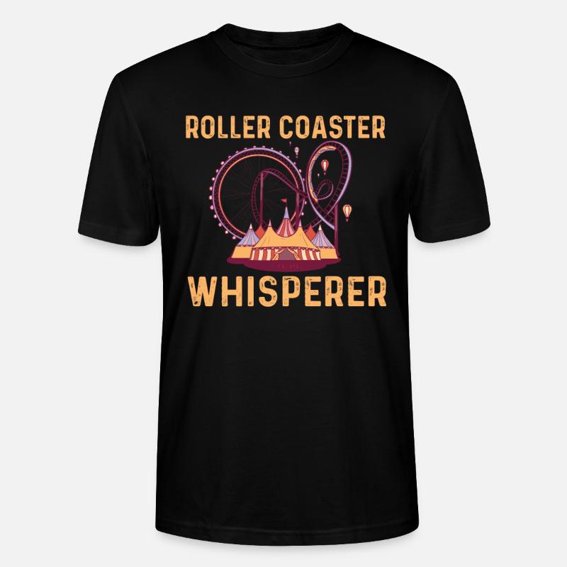 Achterbahnflüsterer - Stanley/Stella Unisex Bio-T-Shirt CRAFTER - Schwarz
