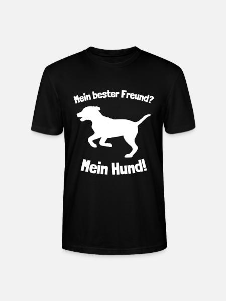 Bester Freund Hund - Stanley/Stella Unisex Bio-T-Shirt CRAFTER - Schwarz