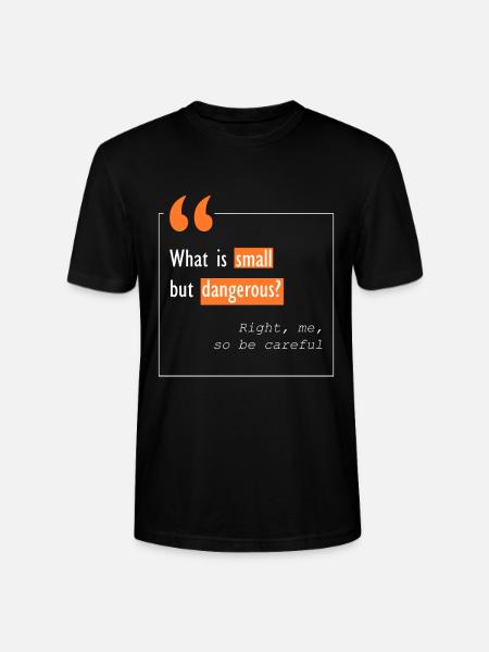 Ich bin gefährlich - Stanley/Stella Unisex Bio-T-Shirt CRAFTER - Schwarz