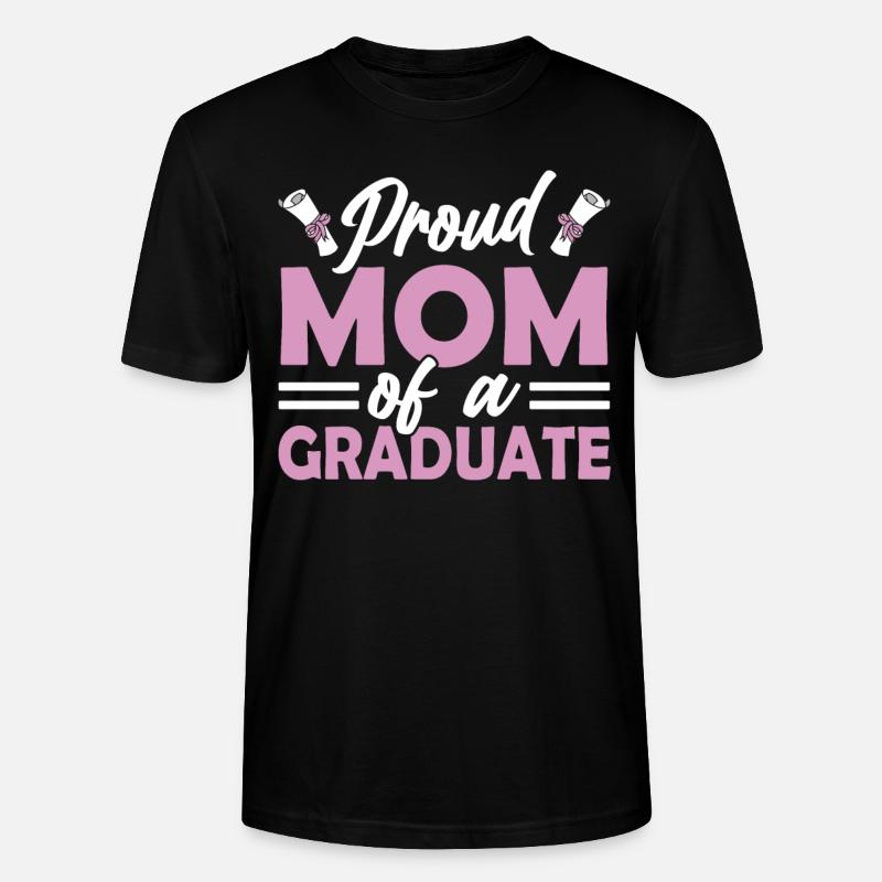Fière mère d’un diplômé diplômé - T-shirt bio CRAFTER Stanley Stella Unisexe - noir