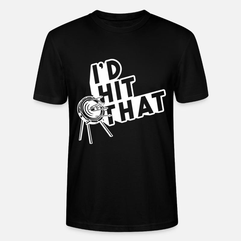 Bogenschießen - Id hit that - Stanley/Stella Unisex Bio-T-Shirt CRAFTER - Schwarz